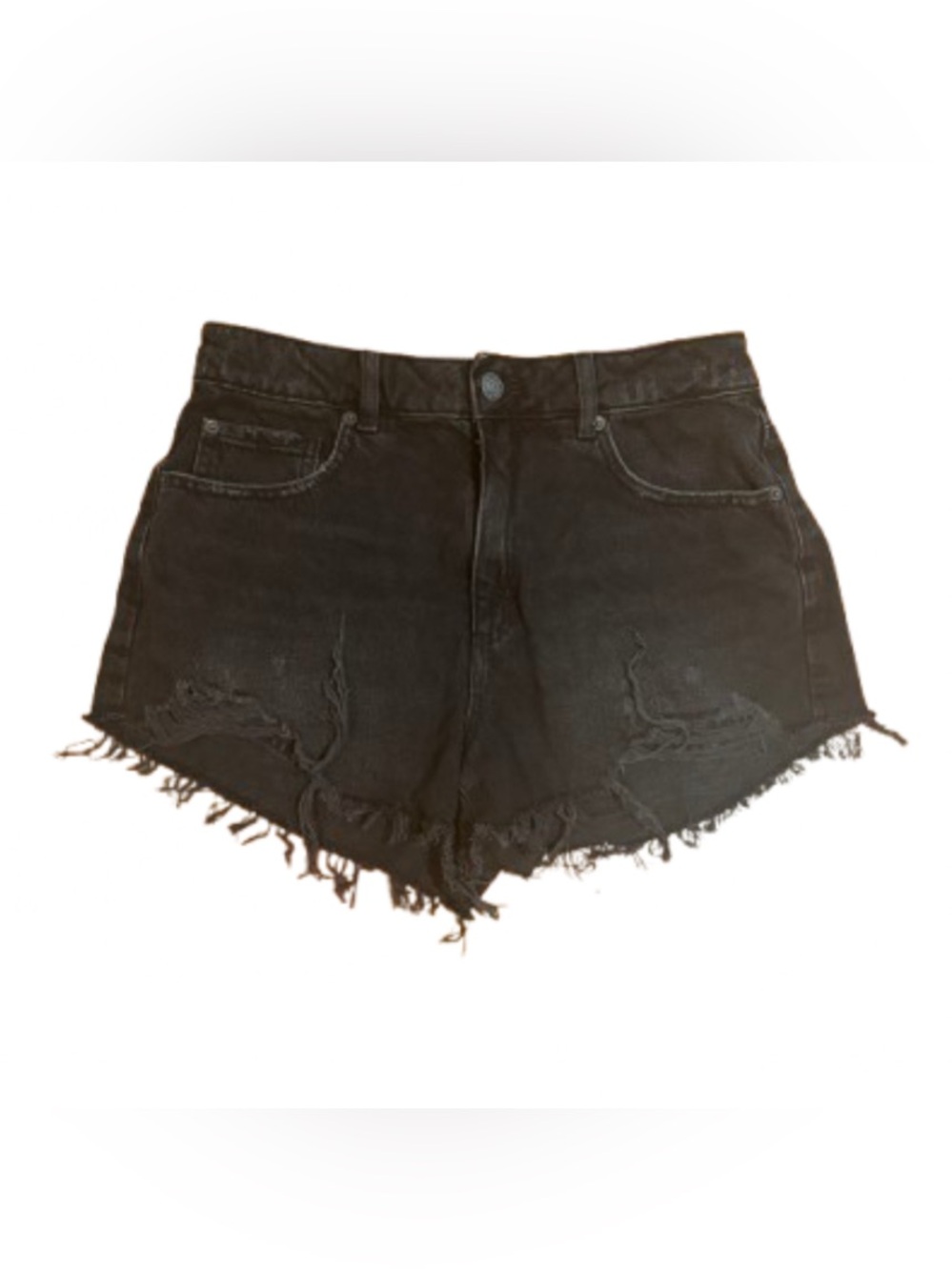 Black High Waisted Festival Shorts